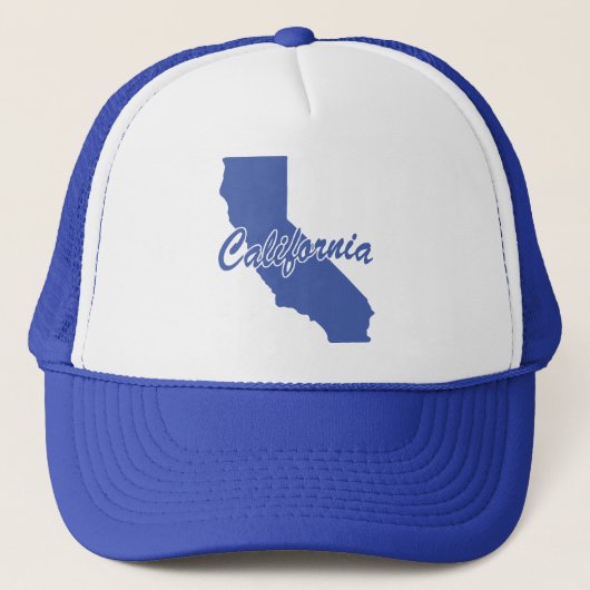 State of California Shape Trucker Hat Pet (Voorkant)