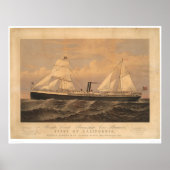 "State of California" Steamer (1275A) Poster (Voorkant)