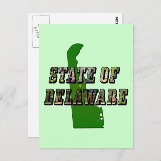 State of Delaware Afbeelding Tekst en kaart overzi (Voorkant / Achterkant)