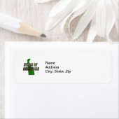 State of Delaware Afbeelding Tekst en kaart overzi Etiket (Insitu)