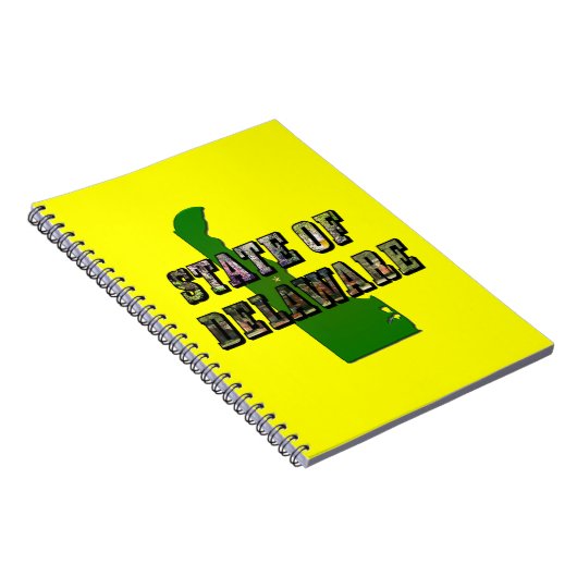 State of Delaware Afbeelding Tekst en kaart overzi Notitieboek (Rechterzijde)