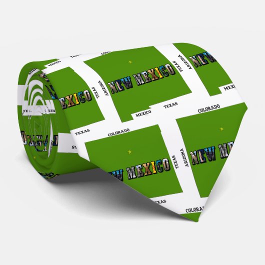 State of Delaware Afbeelding Tekst en kaart overzi Stropdas (Opgerold)