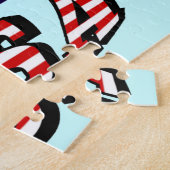 State of Delaware Verenigde Staten Foto's en vlagt Legpuzzel (Zijkant)