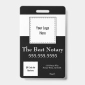 State of Florida Notary Public Badge met QR-code (Achterkant)
