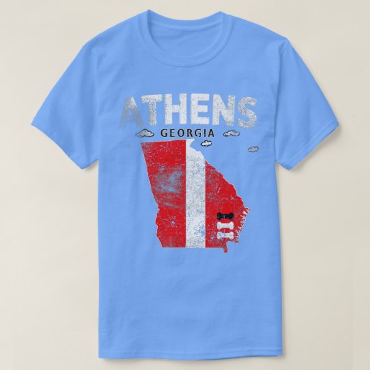 State Of Georgia The Bulldog State Athens Georgia T-shirt (Design voorkant)
