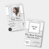 State of Illinois Notary Public Badge met QR-code (Front & Back)