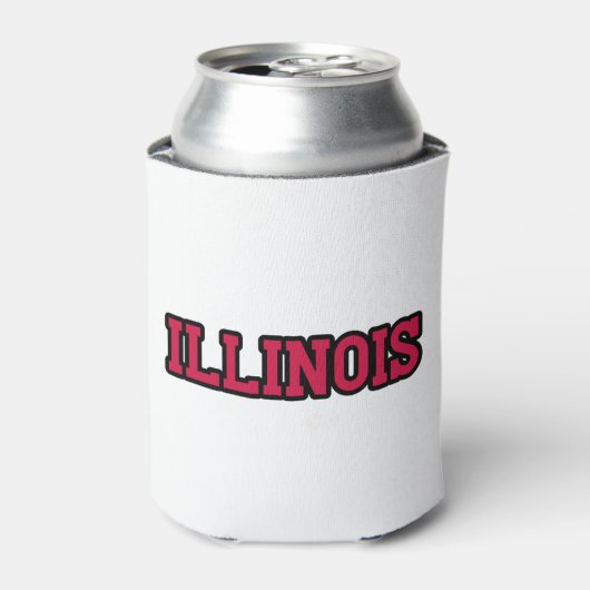 State of Illinois Pride Custom Blikjeskoeler (Blikje Voorkant)