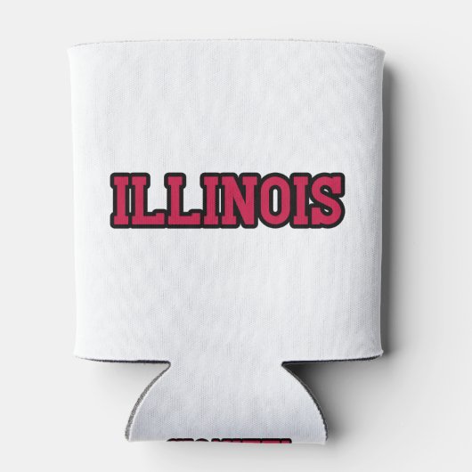 State of Illinois Pride Custom Blikjeskoeler (Achterkant)