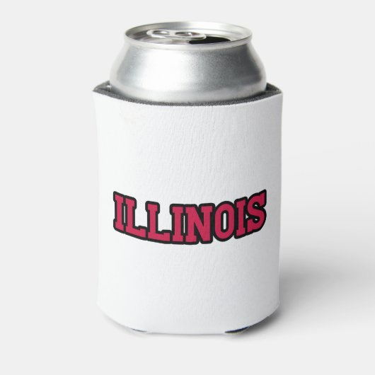State of Illinois Pride Custom Blikjeskoeler (Blikje Achterkant)