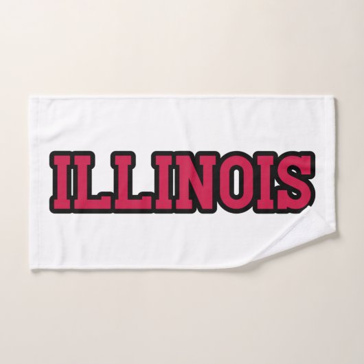 State of Illinois Pride Custom Handdoek (Handdoek)