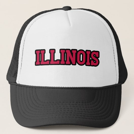 State of Illinois Pride Custom Trucker Pet (Voorkant)