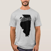 State of Illinois Shape T-shirt (Voorkant)