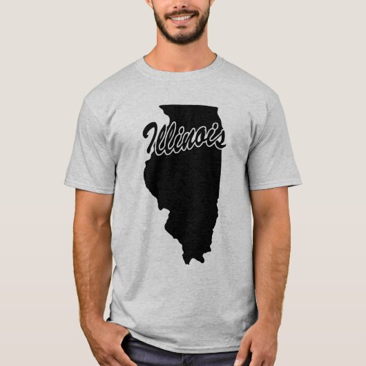 State of Illinois Shape T-shirt (Voorkant)