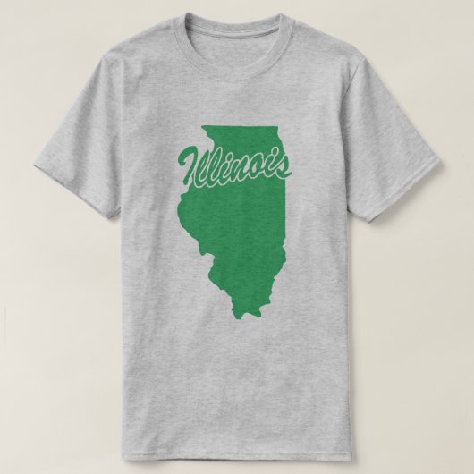 State of Illinois Shape T-shirt (Design voorkant)