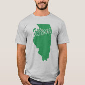State of Illinois Shape T-shirt (Voorkant)