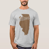 State of Illinois Shape T-shirt (Voorkant)