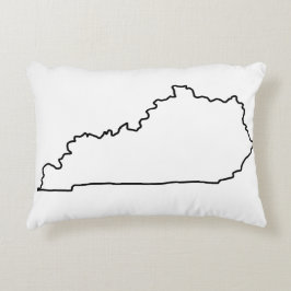 State of Kentucky Outline Sierkussen Accent Kussen