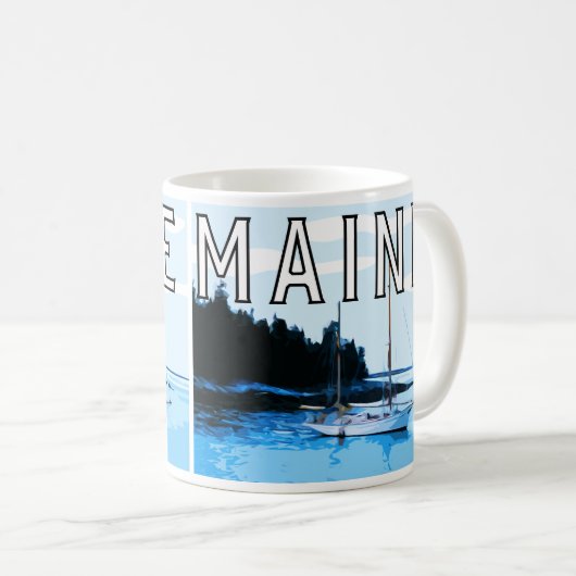State of Maine thema koffie mok (Voorkant rechts)