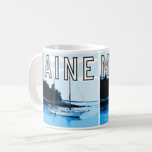 State of Maine thema koffie mok (Voorkant links)