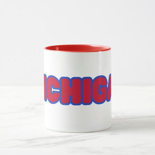 State of Michigan Pride Custom Two-Tone Koffie Mok (Midden)