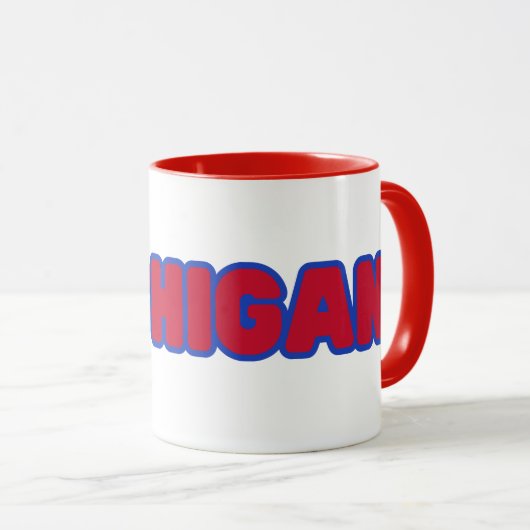 State of Michigan Pride Custom Two-Tone Koffie Mok (Voorkant rechts)