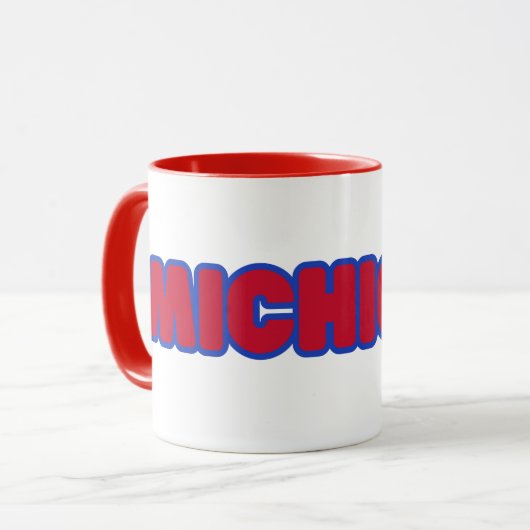 State of Michigan Pride Custom Two-Tone Koffie Mok (Voorkant links)