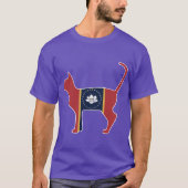 State of Mississippi Flag for Cat Lovers 2 Oversiz T-shirt (Voorkant)