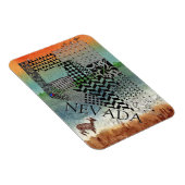 State of Nevada Desert Foto Magneet (Rechterzijde)