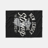 State Of New Jersey Funny Only The Strong Survive  Fleece Deken (Voorkant (Horizontaal))