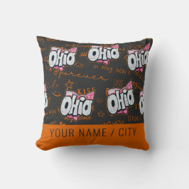 State of Ohio huisdecoratie Kussen