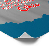 State Of Ohio We Don't Give A For Michigan Poster (Hoek)