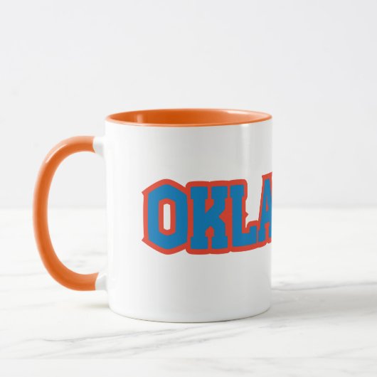 State of Oklahoma Pride Custom Two-Tone Koffie Mok (Links)