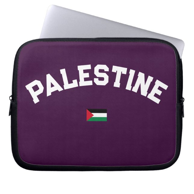 State of Palestine Varsity College Laptop Sleeve (Voorkant)