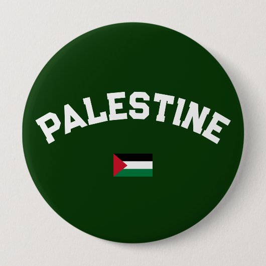 State of Palestine Varsity College Ronde Button 4,0 Cm (Voorkant)