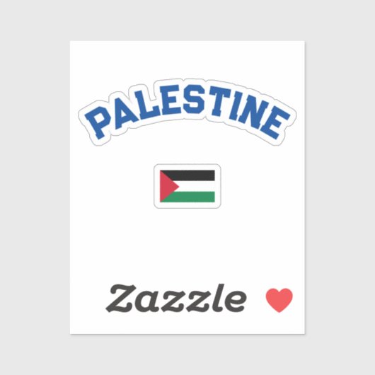 State of Palestine Varsity College Sticker (Vel)