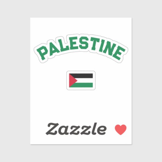 State of Palestine Varsity College Sticker (Vel)