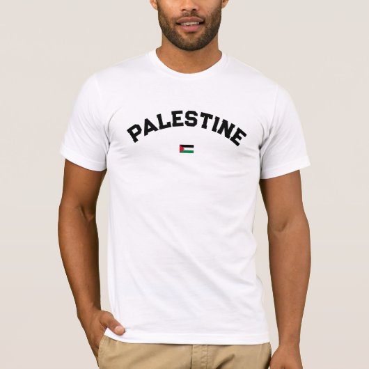 State of Palestine Varsity College Stijl T-shirt (Voorkant)