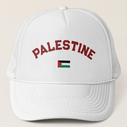 State of Palestine Varsity College Stijl Trucker Pet (Voorkant)