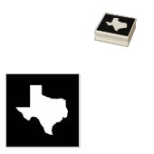 State of Texas Cutout Rubberstempel (Gestempeld)