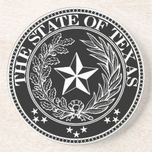 State of Texas Onderzetter Black