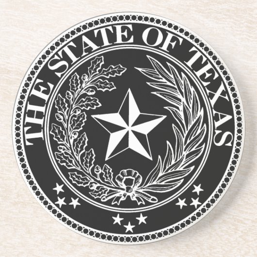 State of Texas Onderzetter Black (Voorkant)