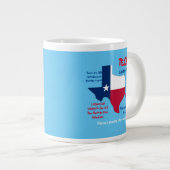 State of Texas Onderzetter Verbazingwekkende feite Grote Koffiekop (Voorkant rechts)
