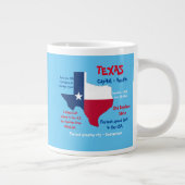 State of Texas Onderzetter Verbazingwekkende feite Grote Koffiekop (Rechts)