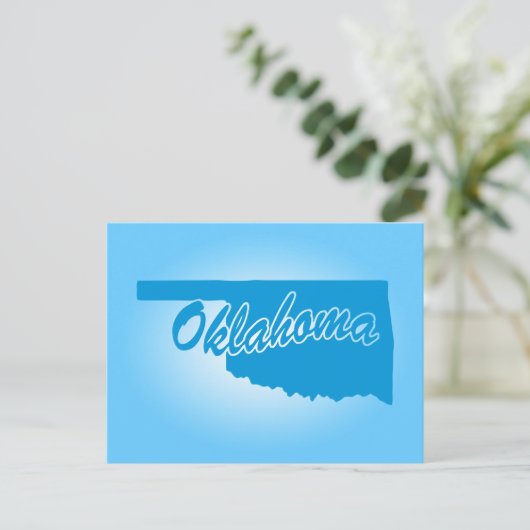 State Oklahoma Briefkaart (Staand voorkant)