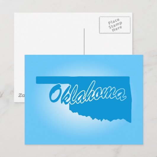 State Oklahoma Briefkaart (Voorkant / Achterkant)