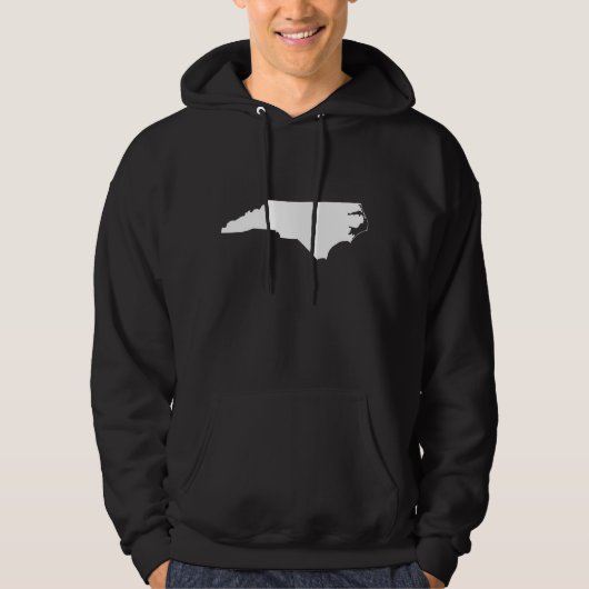 State Outline North Carolina Hoodie (Voorkant)