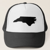 State Outline North Carolina Trucker Pet (Voorkant)
