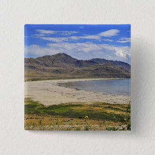 State Park Antelope Island, Great Salt Lake, Vierkante Button 5,1 Cm