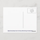 State Park Bahia Honda en Seven Mile Bridge Briefkaart (Achterkant)