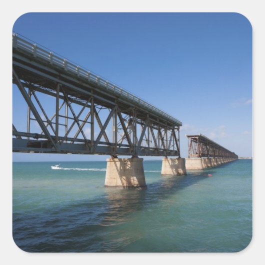 State Park Bahia Honda, Florida Keys, Key Vierkante Sticker (Voorkant)